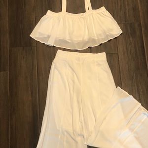 2 Peice Crop Top with Flared Pants